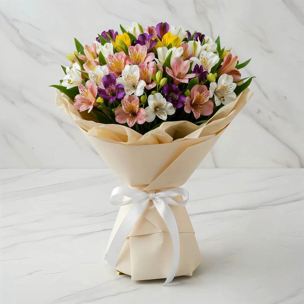 Букет цветов из: Альстромерии в Юргамыш