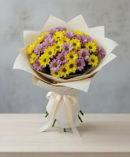 Букет цветов из:  Хризантемы #REPLACE_PRED# Юргамыш