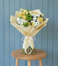 Букет цветов из:  Хризантемы и Розы в Юргамыш