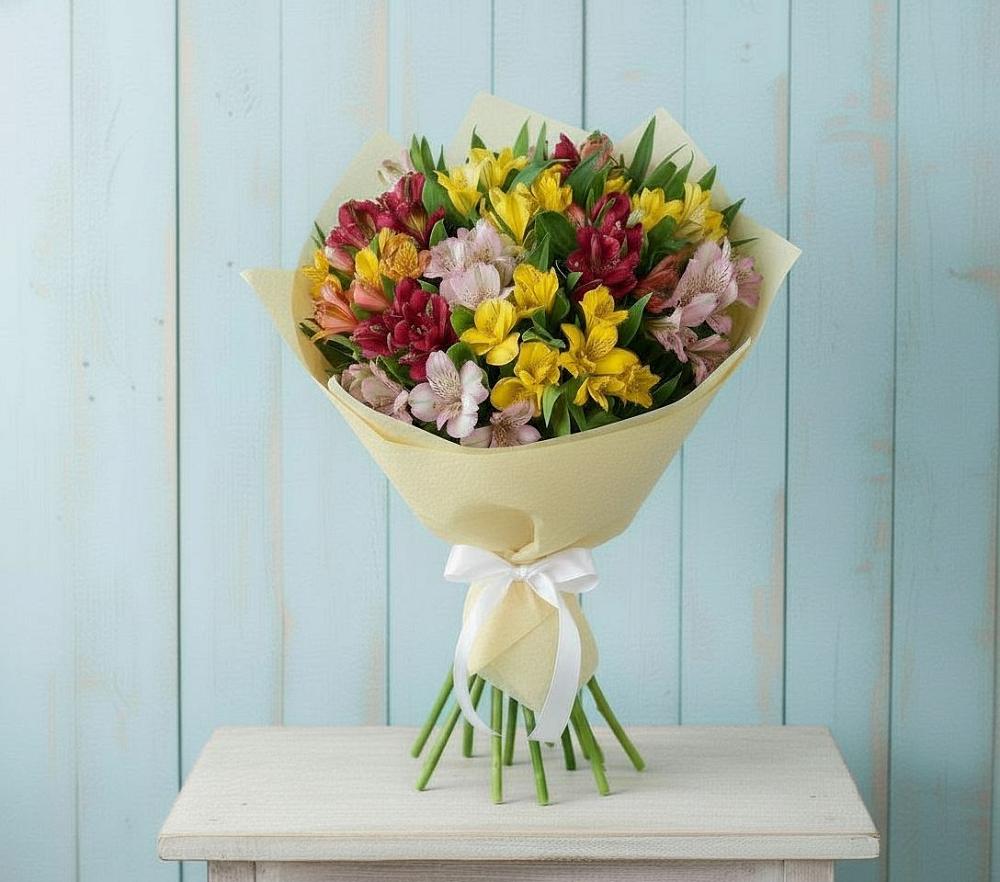 Букет цветов из: Альстромерии в Юргамыш