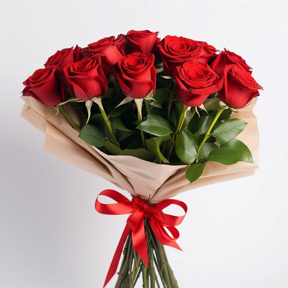 Букет 11 Красных роз Эдлесс Лав в Юргамыш