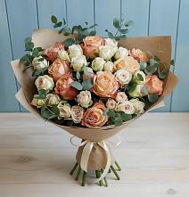 Букет цветов из:  Альстромерии и Розы #REPLACE_PRED# Юргамыш